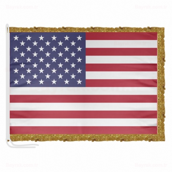 Amerika Birleik Devletleri Saten Makam Bayrak