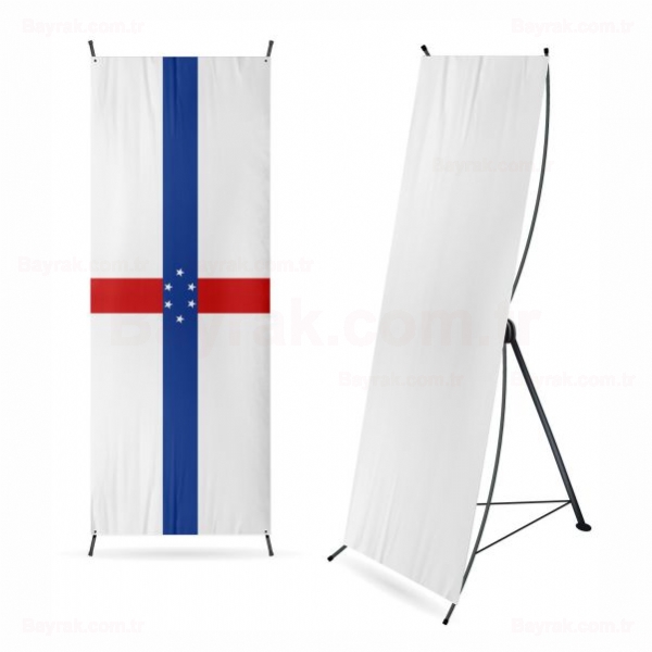 Hollanda Antilleri Dijital Bask X Banner