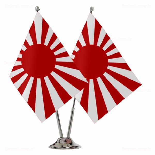 Japon mparatorluu 2 li Masa Bayraklar