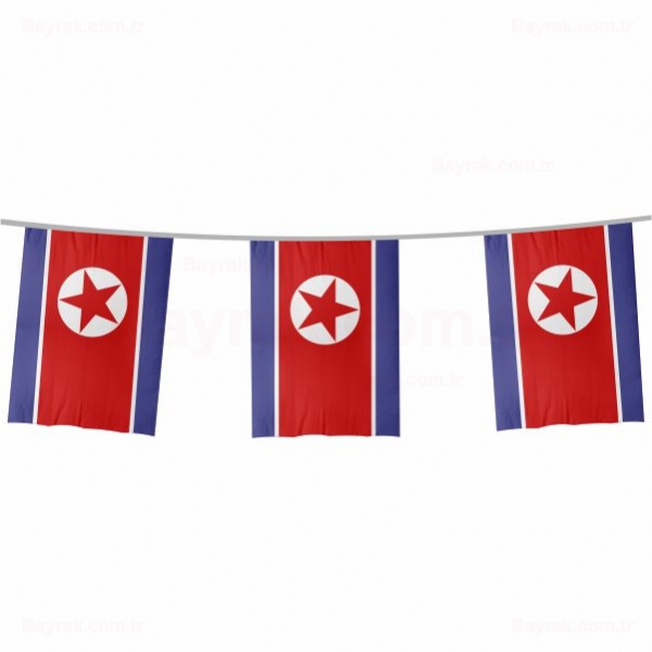 Kuzey Kore pe Dizili Bayrak