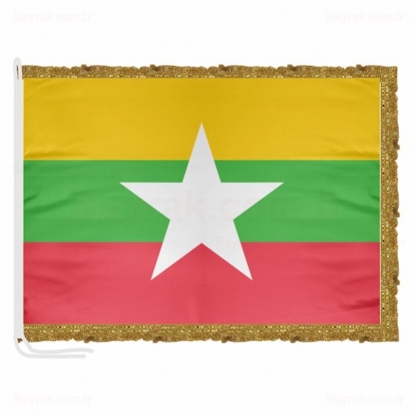 Myanmar Saten Makam Bayrak