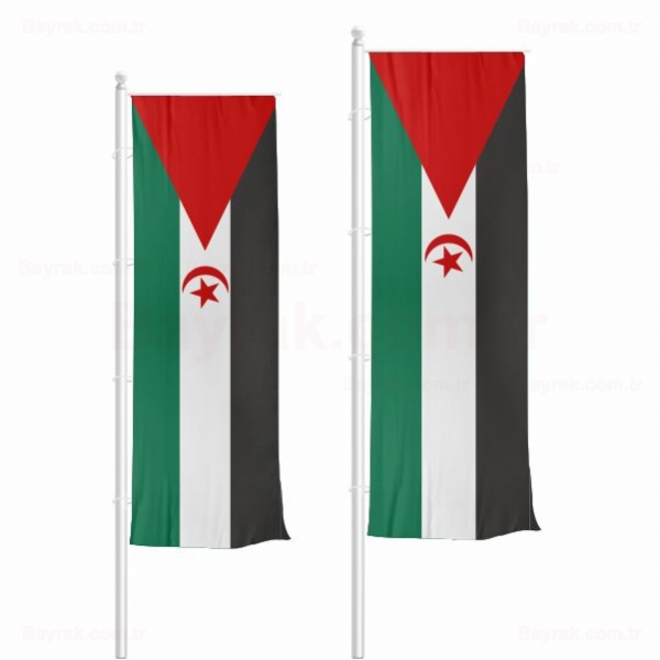 Sahra Demokratik Arap Cumhuriyeti Dikey ekilen Bayrak