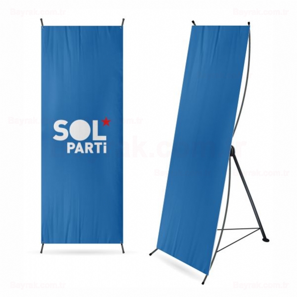 Sol Parti Mavi Dijital Bask X Banner