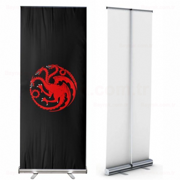 Targaryen hanedan Roll Up Banner