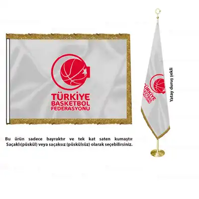 Trkiye Basketbol Federasyonu Saten Makam Bayra