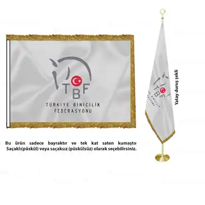 Trkiye Binicilik Federasyonu Saten Makam Bayra