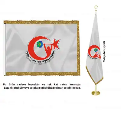 Trkiye Halter Federasyonu Saten Makam Bayra