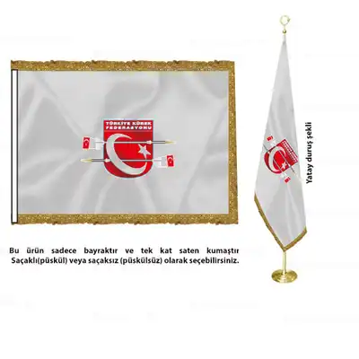 Trkiye Krek Federasyonu Saten Makam Bayra