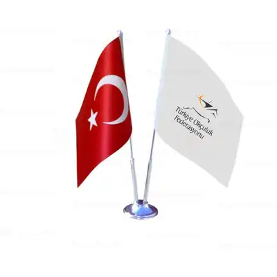 Trkiye Okuluk Federasyonu 2 li Masa Bayraklar