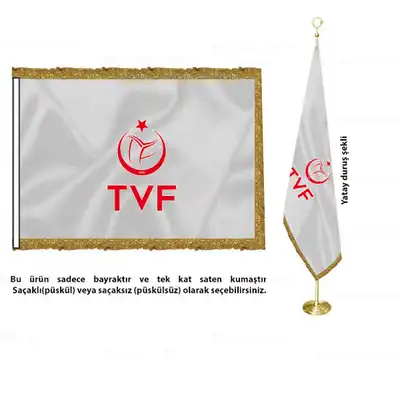 Trkiye Voleybol Federasyonu Saten Makam Bayra
