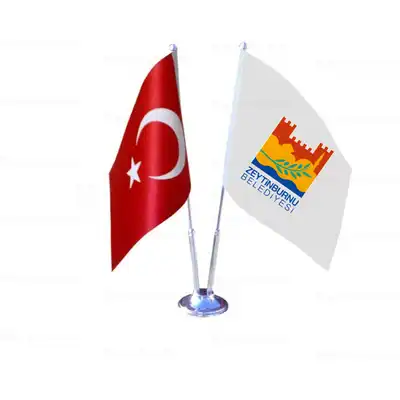 Zeytinburnu Belediyesi 2 li Masa Bayraklar