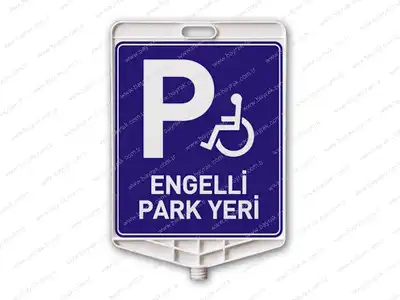 Engelli Park Yeri Dikdrtgen Levha ift Taraf Bask