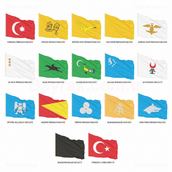 17 li Trk Devlet Bayraklar