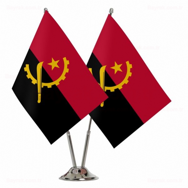 Angola 2 li Masa Bayraklar