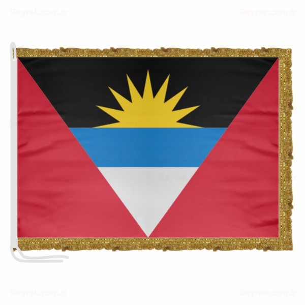 Antigua ve Barbuda Saten Makam Bayrak
