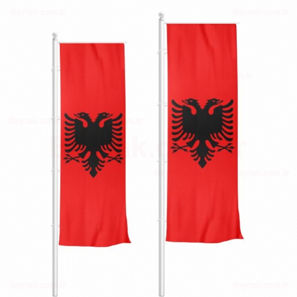 Arnavutluk Dikey ekilen Bayrak
