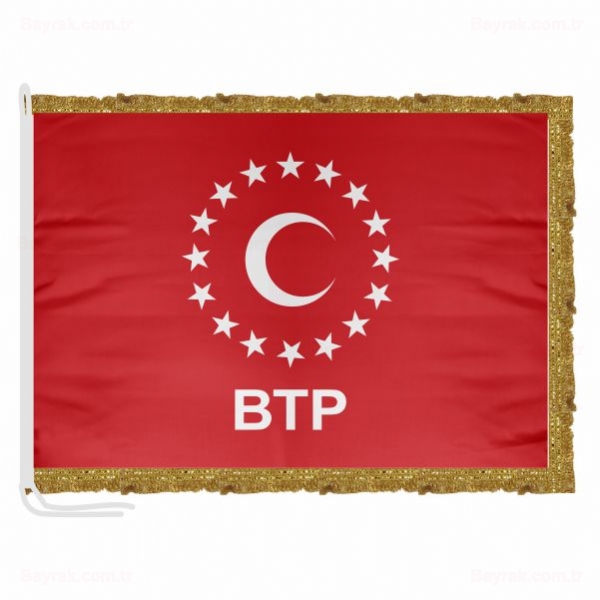 Bamsz Trkiye Partisi Saten Makam Bayrak