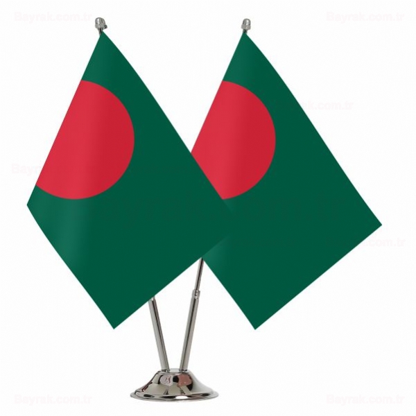 Banglade 2 li Masa Bayraklar