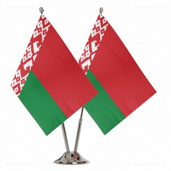 Belarus 2 li Masa Bayraklar