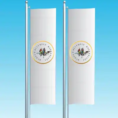Burdur Belediyesi Dikey ekilen Bayraklar