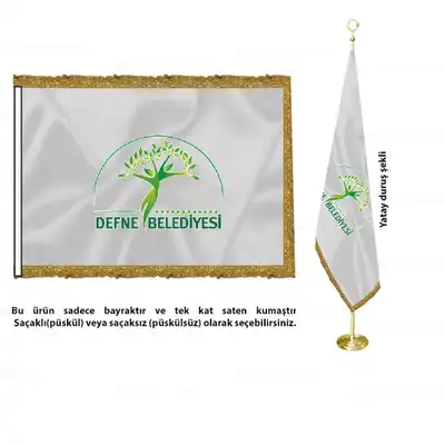 Defne Belediyesi Saten Makam Bayra