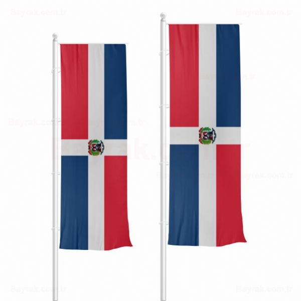 Dominik Cumhuriyeti Dikey ekilen Bayrak