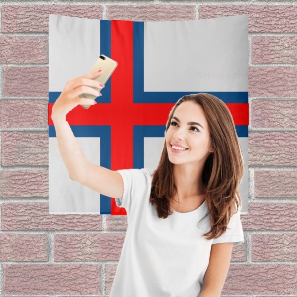 Faroe Adalar Arka Plan Selfie ekim Manzaralar