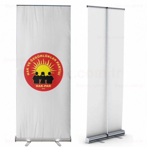 Hak ve zgrlkler Partisi Roll Up Banner