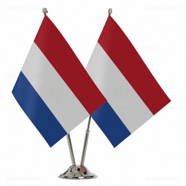 Hollanda 2 li Masa Bayraklar