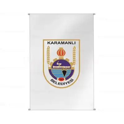 Karamanl Belediyesi Bina Boyu Bayrak