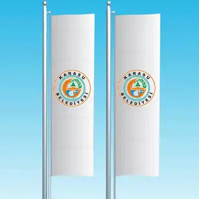 Karasu Belediyesi Dikey ekilen Bayraklar