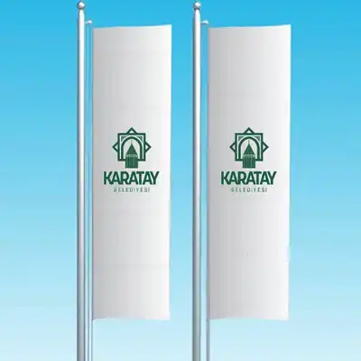Karatay Belediyesi Dikey ekilen Bayraklar
