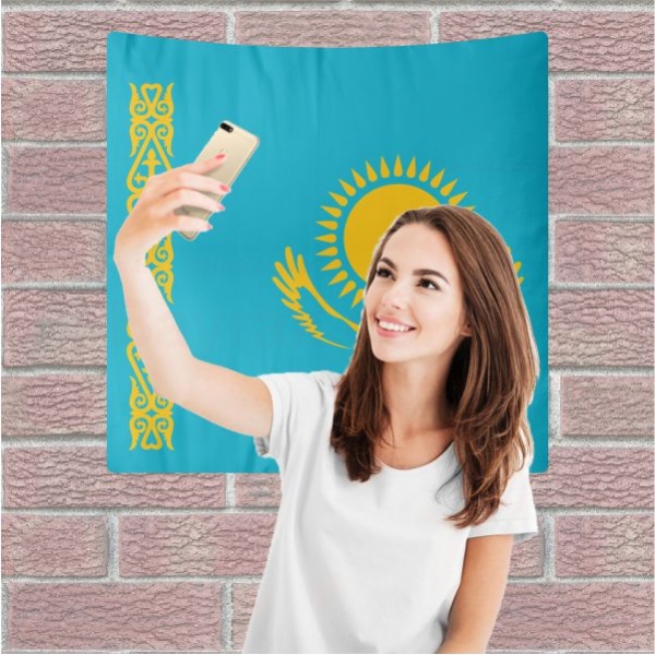 Kazakistan Arka Plan Selfie ekim Manzaralar