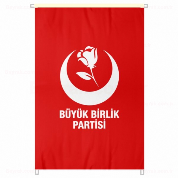 Krmz Byk Birlik Partisi Bina Boyu Bayrak