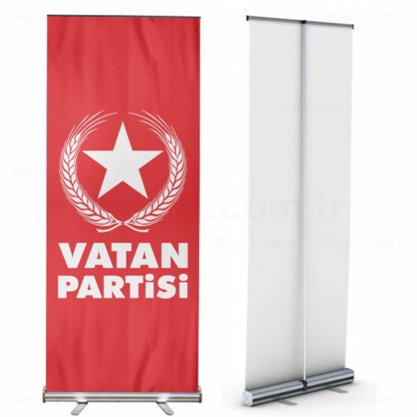 Krmz Vatan Partisi Roll Up Banner