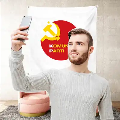 Komnist Parti Arka Plan Selfie ekim Manzaralar