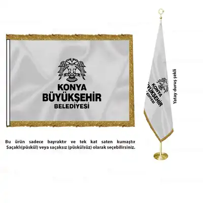Konya Bykehir Belediyesi Saten Makam Bayra
