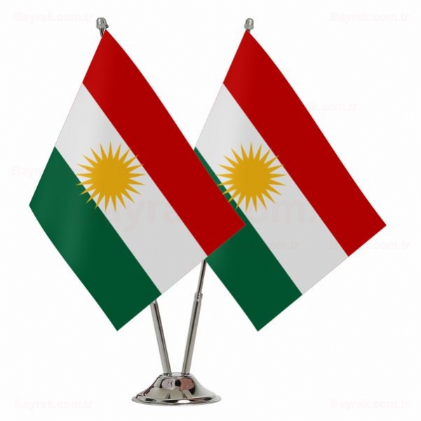 Kuzey Irak 2 li Masa Bayraklar