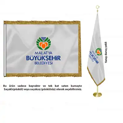 Malatya Bykehir Belediyesi Saten Makam Bayra