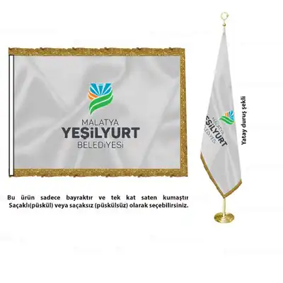 Malatya Yeilyurt Belediyesi Saten Makam Bayra