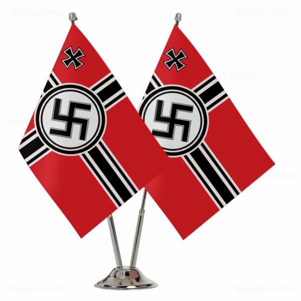 Nazi Almanyas Sava 2 li Masa Bayraklar