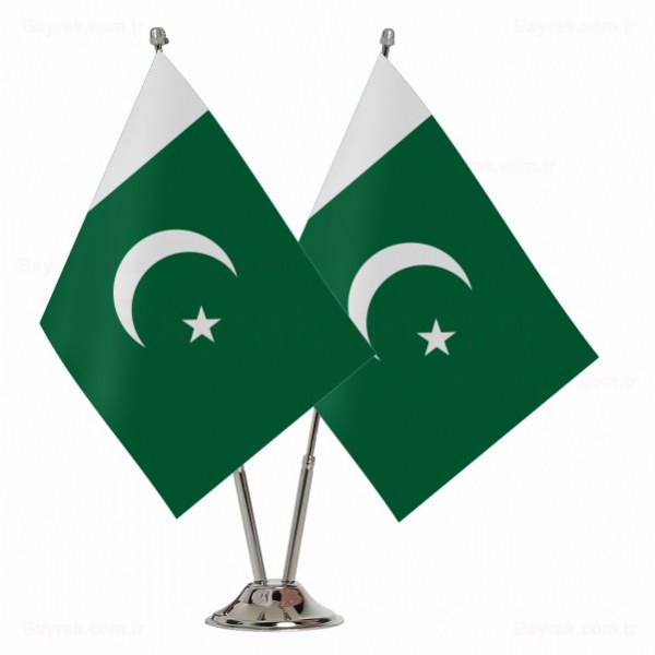 Pakistan 2 li Masa Bayraklar