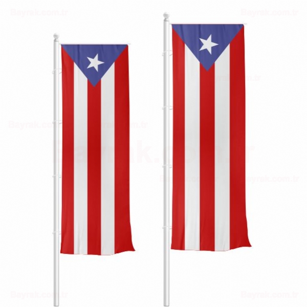 Porto Riko Dikey ekilen Bayrak