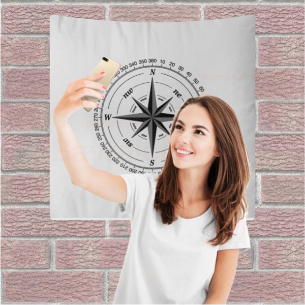 Pusula Beyaz Arka Plan Selfie ekim Manzaralar