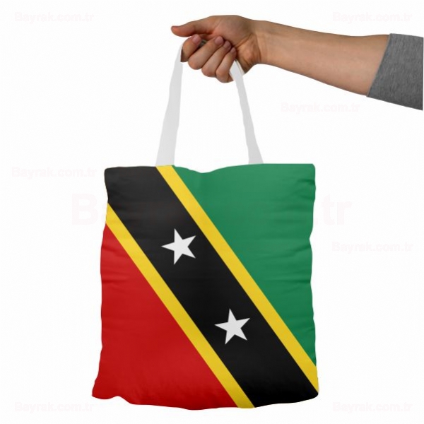 Saint Kitts ve Nevis Bez Baskl Bez antalar