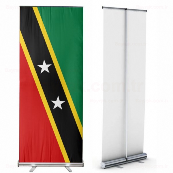 Saint Kitts ve Nevis Roll Up Banner