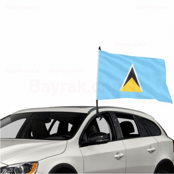 Saint Lucia zel Ara Konvoy Bayrak