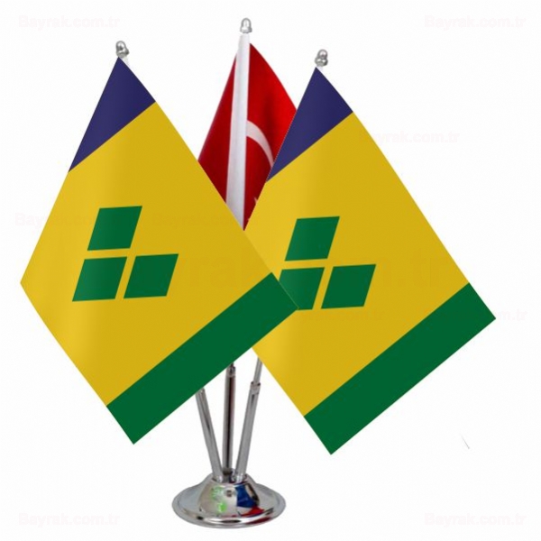 Saint Vincent ve Grenadinler 3 l Masa Bayrak