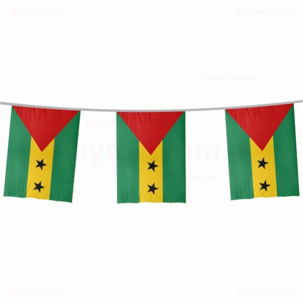 Sao Tome ve Principe pe Dizili Bayrak