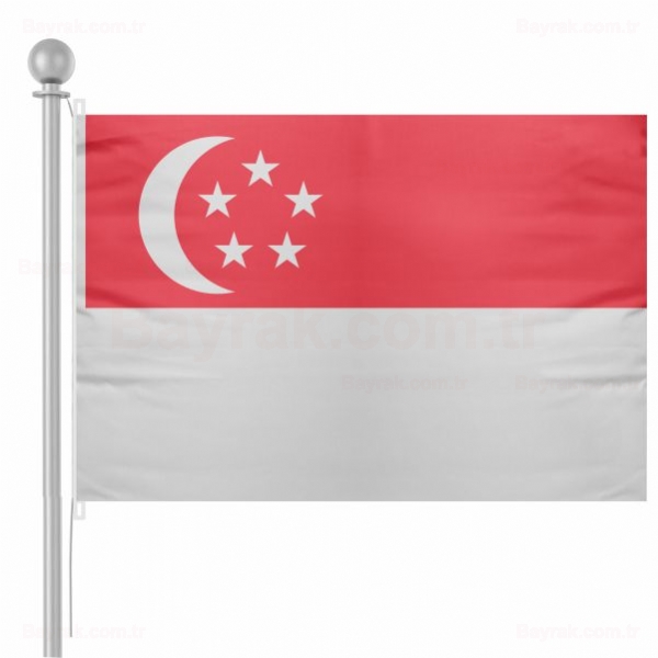 Singapur Bayrak Singapur Bayra